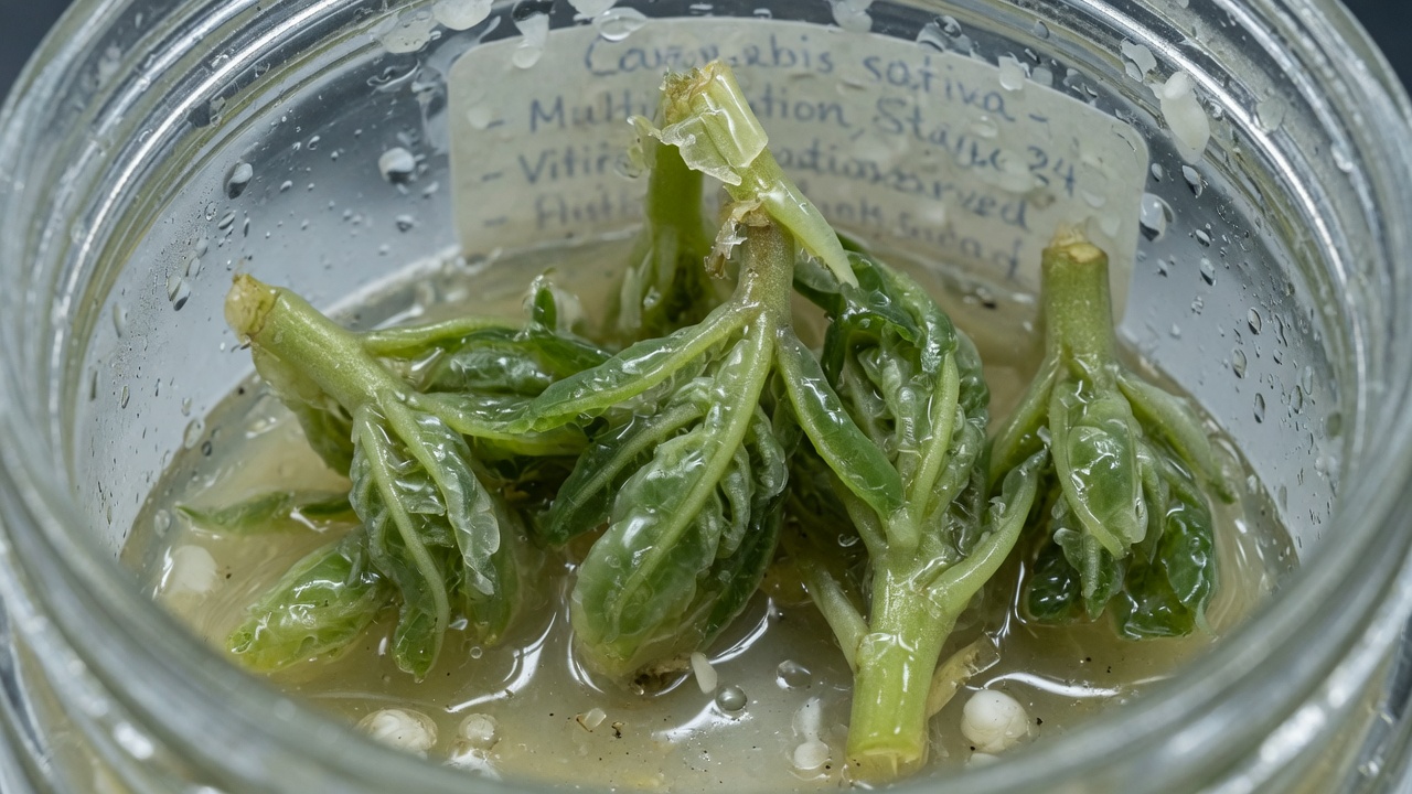Glassy shoots in tissue culture with hyperhydricity