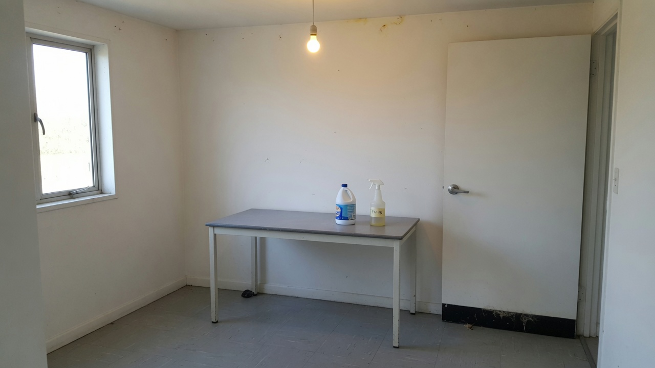 Empty room prepared for tissue culture